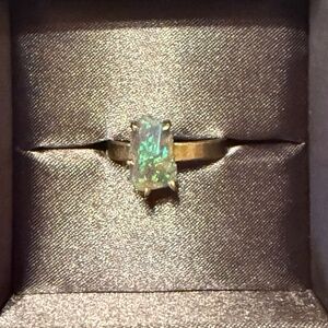 Australian opal ring